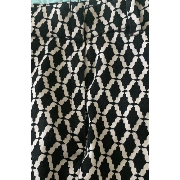 H&M MID RISE LEGGINGS, WOMENS, 2, BELT LOOPS, STRAIGHT LEG, BLACK & WHITE - Picture 7 of 10